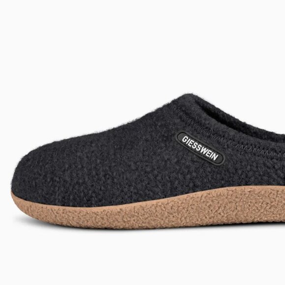 Giesswein Women's Veitsch Wool Slippers anthracite-029 Size 8 New in Box - Picture 2 of 8